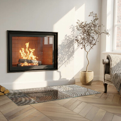 Glass hearth rectangular Perforated sheet pattern
