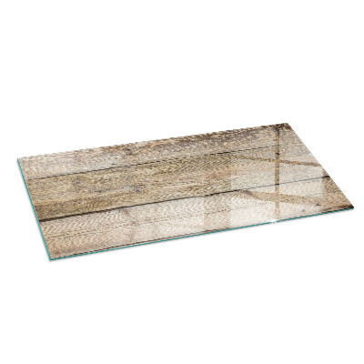 Glass hearth rectangular Wooden board in the layout