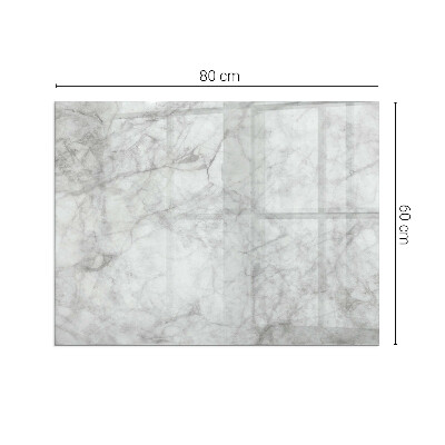 Glass hearth rectangular Marble texture pattern