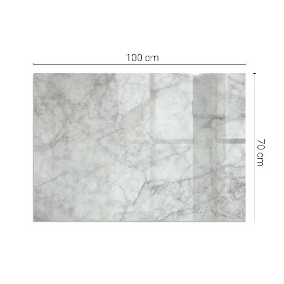 Glass hearth rectangular Marble texture pattern