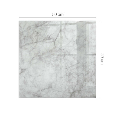 Glass hearth rectangular Marble texture pattern