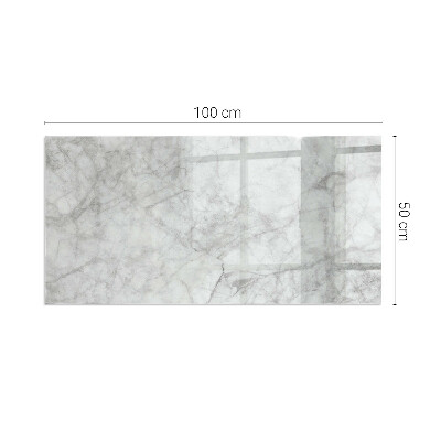 Glass hearth rectangular Marble texture pattern
