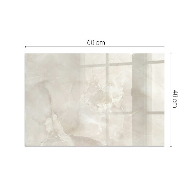 Glass hearth for wood stove rectangular Natural marble pattern