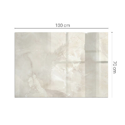 Glass hearth for wood stove rectangular Natural marble pattern