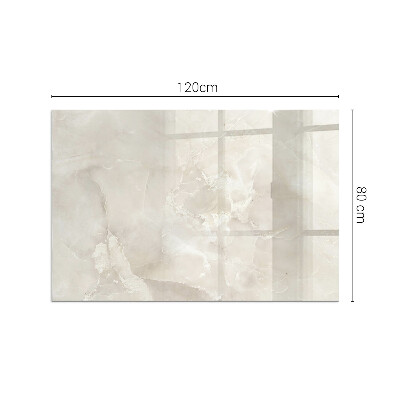 Glass hearth for wood stove rectangular Natural marble pattern
