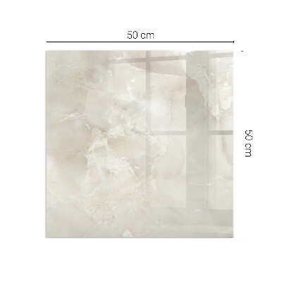 Glass hearth for wood stove rectangular Natural marble pattern