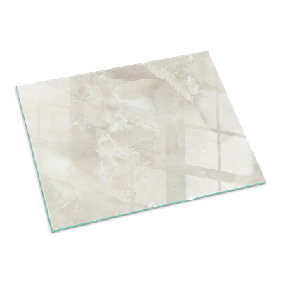 Glass hearth for wood stove rectangular Natural marble pattern