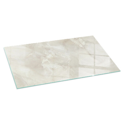 Glass hearth for wood stove rectangular Natural marble pattern