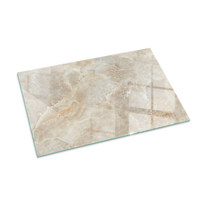 Glass hearth for wood stove rectangular Natural stone pattern