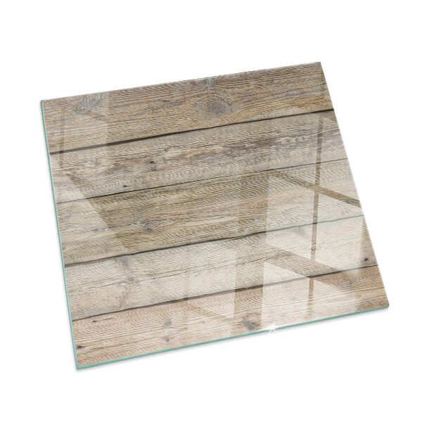Glass hearth for wood stove rectangular Wooden plank texture