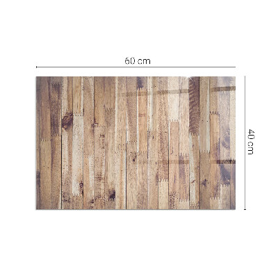 Glass hearth rectangular Wooden board in the layout