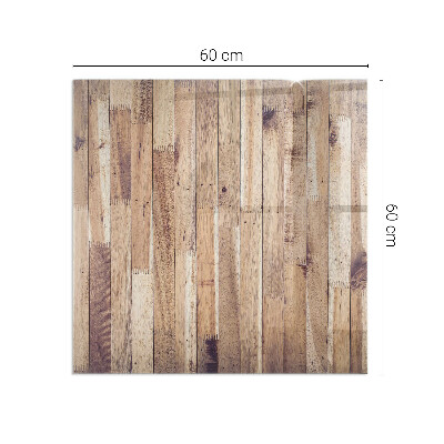 Glass hearth rectangular Wooden board in the layout