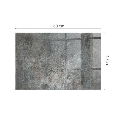 Glass hearth for wood stove rectangular Raw Surface Texture