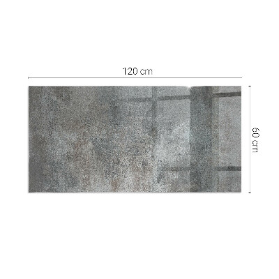 Glass hearth for wood stove rectangular Raw Surface Texture