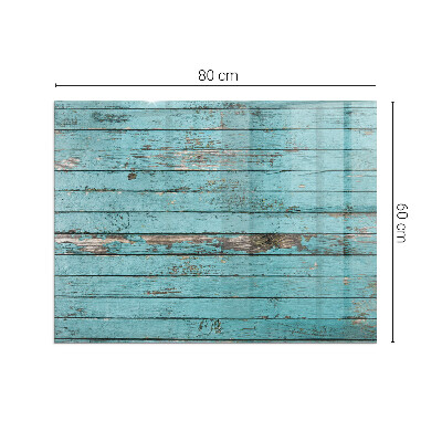 Glass hearth for wood stove rectangular Rustic style boards