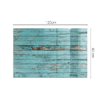 Glass hearth for wood stove rectangular Rustic style boards