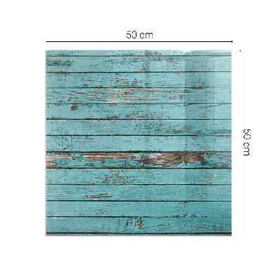 Glass hearth for wood stove rectangular Rustic style boards