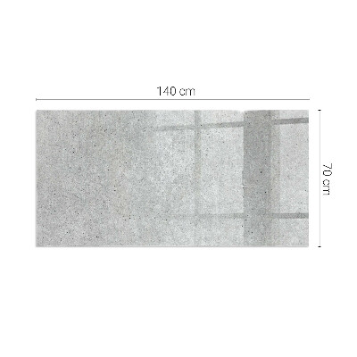 Glass hearth for wood stove rectangular Raw concrete texture