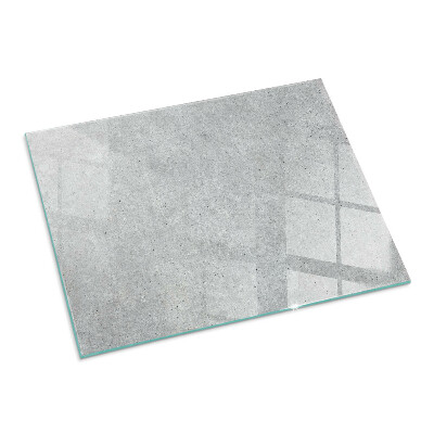 Glass hearth for wood stove rectangular Raw concrete texture