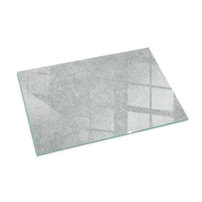 Glass hearth for wood stove rectangular Raw concrete texture
