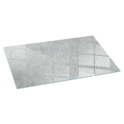 Glass hearth for wood stove rectangular Raw concrete texture