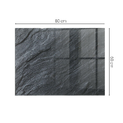 Glass hearth for wood stove rectangular Stone surface texture