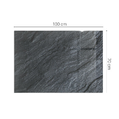 Glass hearth for wood stove rectangular Stone surface texture