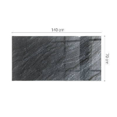 Glass hearth for wood stove rectangular Stone surface texture