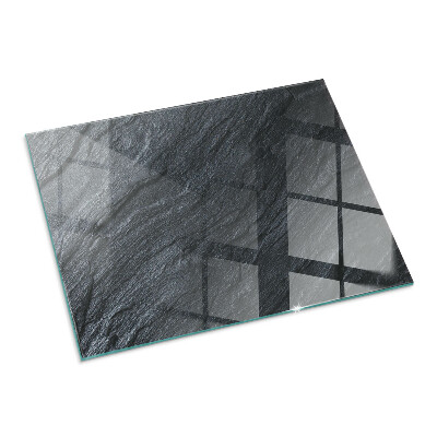 Glass hearth for wood stove rectangular Stone surface texture