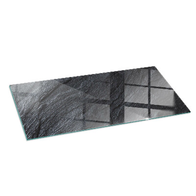 Glass hearth for wood stove rectangular Stone surface texture