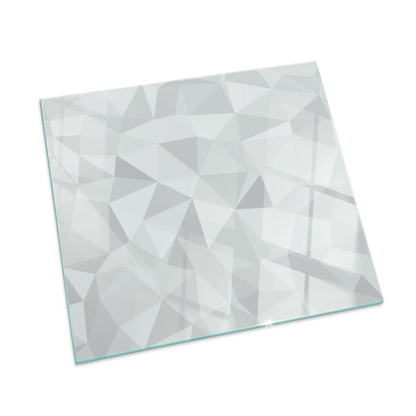 Glass hearth rectangular Abstract geometric pattern
