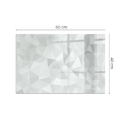 Glass hearth rectangular Abstract geometric pattern