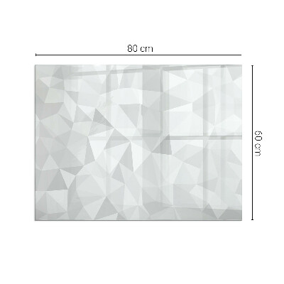 Glass hearth rectangular Abstract geometric pattern
