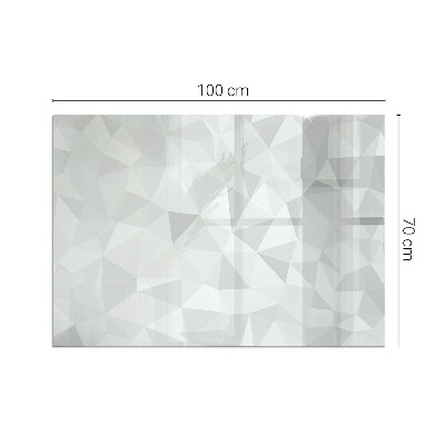 Glass hearth rectangular Abstract geometric pattern