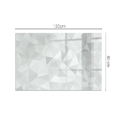 Glass hearth rectangular Abstract geometric pattern