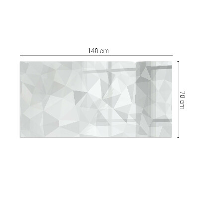 Glass hearth rectangular Abstract geometric pattern
