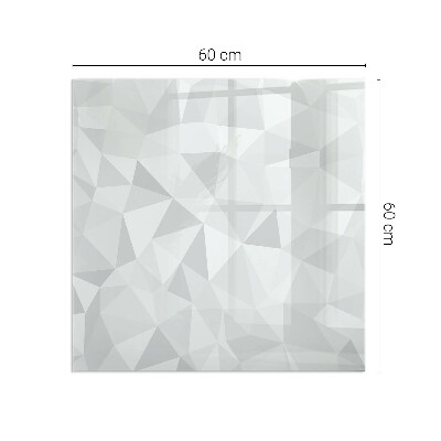 Glass hearth rectangular Abstract geometric pattern