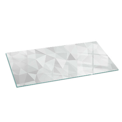 Glass hearth rectangular Abstract geometric pattern