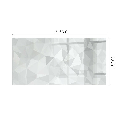Glass hearth rectangular Abstract geometric pattern