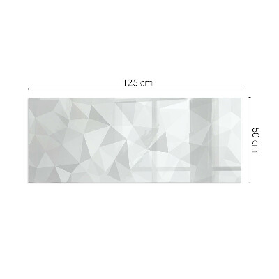 Glass hearth rectangular Abstract geometric pattern