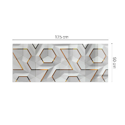 Glass hearth for wood stove rectangular Geometric 3D pattern