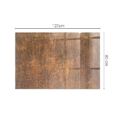 Glass hearth for wood stove rectangular Rust texture on the background