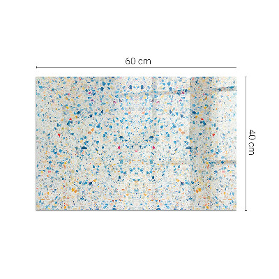 Glass hearth rectangular Abstract texture pattern