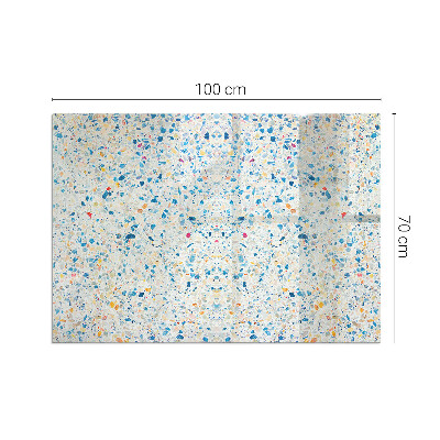 Glass hearth rectangular Abstract texture pattern