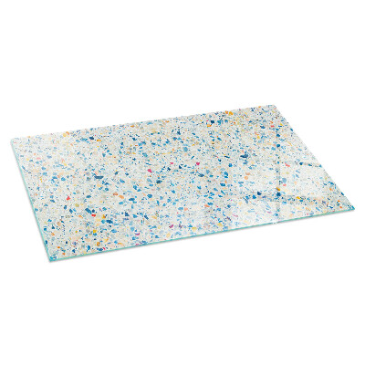 Glass hearth rectangular Abstract texture pattern