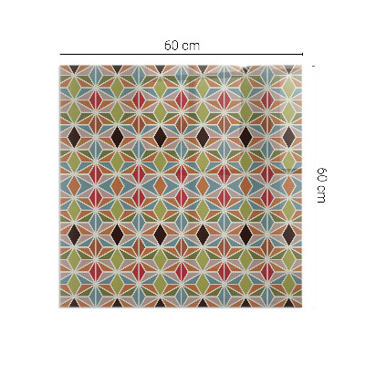 Glass hearth for wood stove rectangular Polygonal patterns in a grid