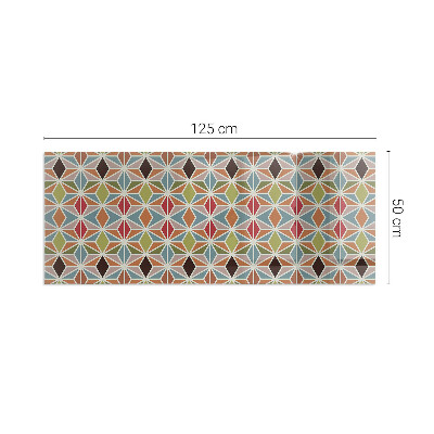 Glass hearth for wood stove rectangular Polygonal patterns in a grid