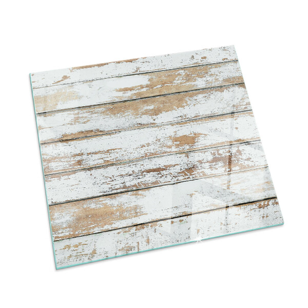 Glass hearth for wood stove rectangular Damaged wooden board