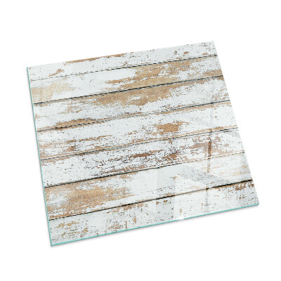 Glass hearth for wood stove rectangular Damaged wooden board