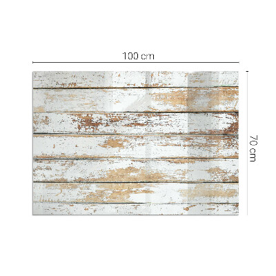 Glass hearth for wood stove rectangular Damaged wooden board
